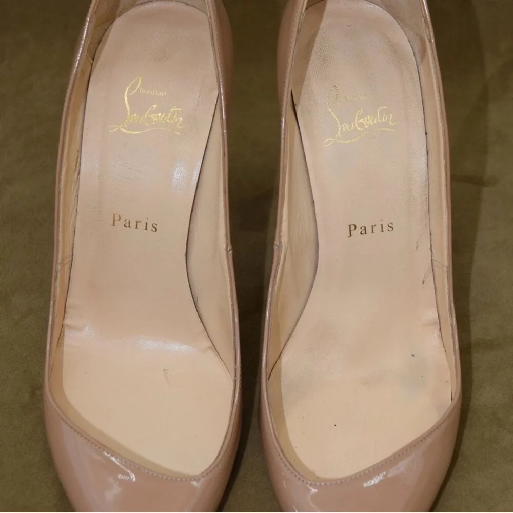 Christian Louboutin Maudissima Nude Pumps Size 40 - Picture 2 of 12